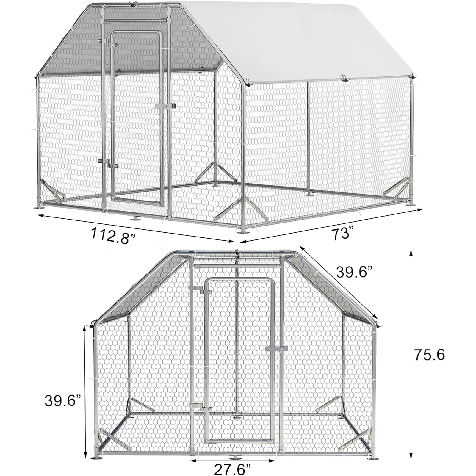 6.1’ L × 9.4’ W × 6.3’ H