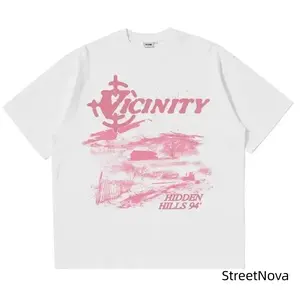 Oversized Korean Fashion T-Shirt | Y2K Aesthetic Graphic Tee | Harajuku Streetwear Baggy Top | Vintage Hip-Hop Short Sleeve Tee for Men