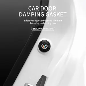 Car Door Anti-Shock Pads Universal Door Hood Trunk Black Noise Reduction Collision Protection Self-Adhesive Silicone Buffer Pads For Buick Regal GS GL6 GL8 Avenir Lacrosse Riviera Envision Lesabre Velite
