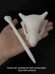 1-Piece Anime Skull Hair Pin Set | 3D Gothic Bone Hair Sticks for Women, Alternative & Retro Style | Unique Dark Academia Gift for Alt Girls, Girlfriend, Wife16.000000 Hairpins