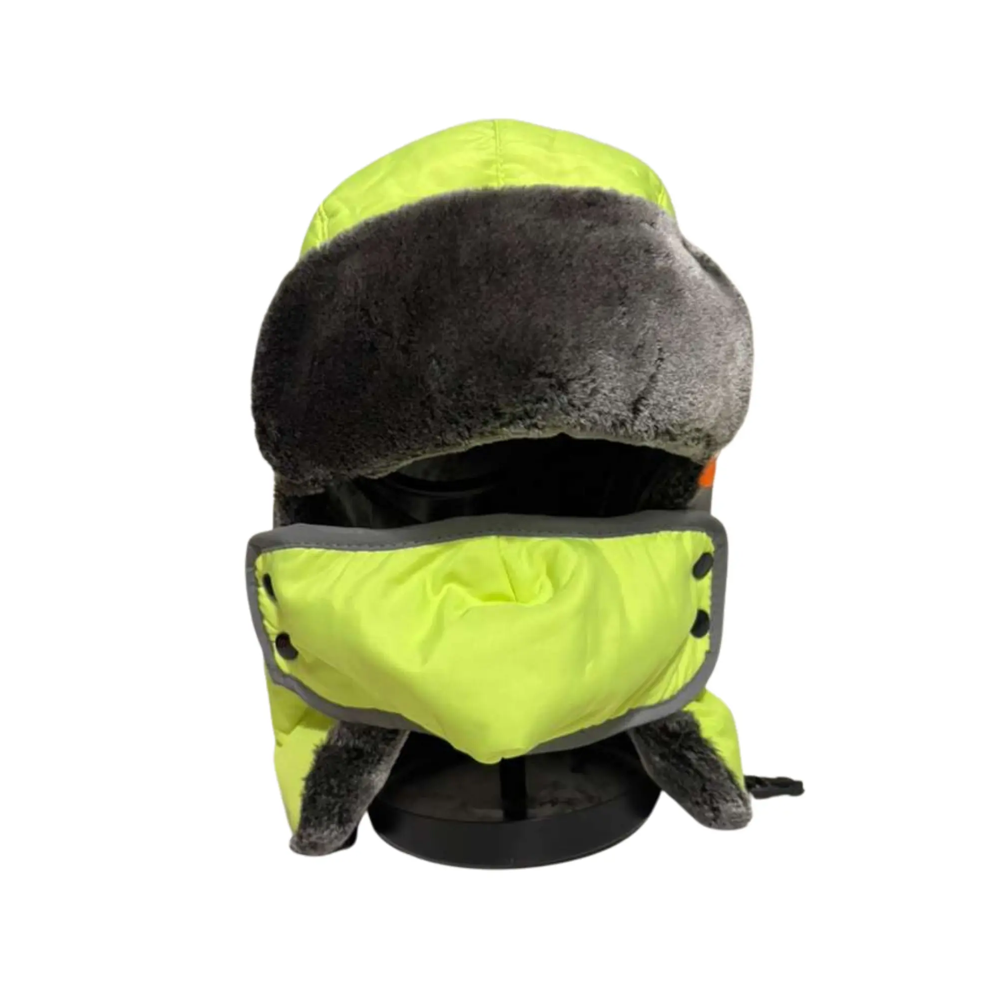 Construction Winter Hats for Women Men Trapper Ushanka Hat with Ear Flaps Warm Fur Fuzzy Russian Bomber Hats for Cold Weather