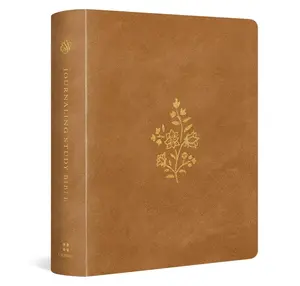 ESV Journaling Study Bible (TruTone over Board, Nubuck Caramel) - English Standard Version Imitation Leather Holy Bible with Glossary, Key Terms, Topical Articles, Map (Release Date: 9/14/2023)