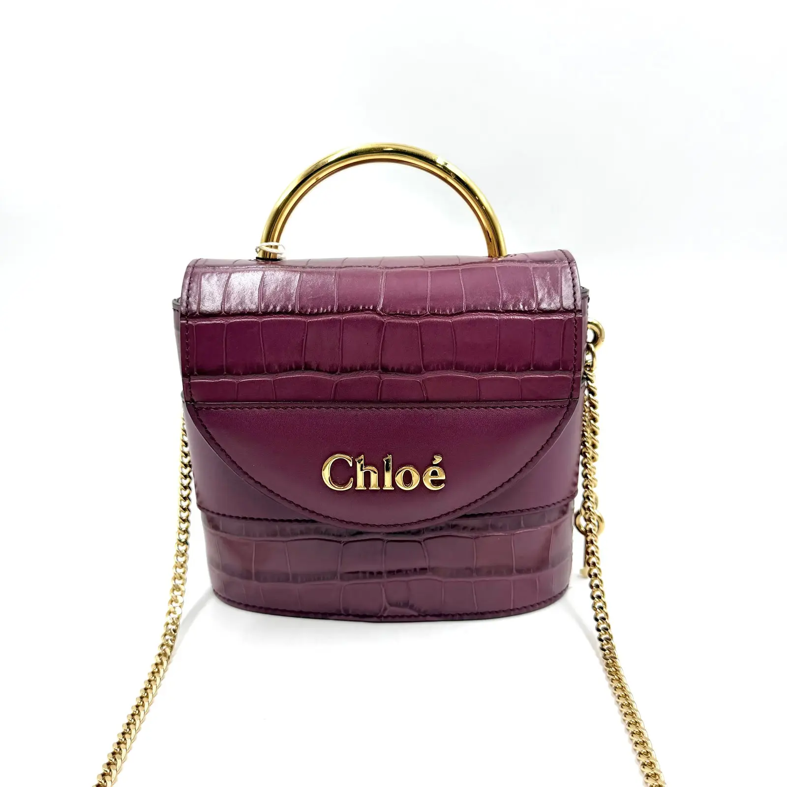 Pre-owned Chloé AS SHOWN Clutches & Wristlets HZ 4766 Aby Lock Shoulder Bag 26.05.27
