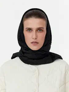 Waterproof Quilted Scarf in Black