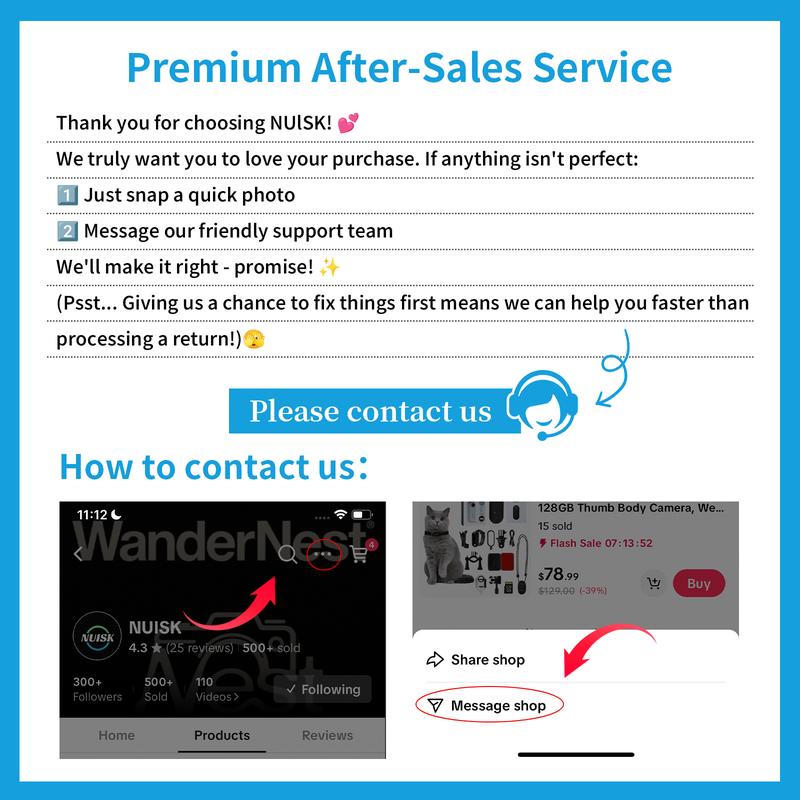 NUISK Thumb Action Camera, Thumb POV Portable Body Cam, Tiny Size, Hands Free, Mount Anywhere Magnetic Sport DV, Bike Cycling, Pet, Vlogging Card Water Proof, Anti-Shake,Tiktokcreators Ideal Gift for Girls, Boys Teenagers, and Beginners, Birthday Gift