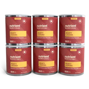 Nutrient Survival Hearty Lasagna Emergency Food 6 Cans