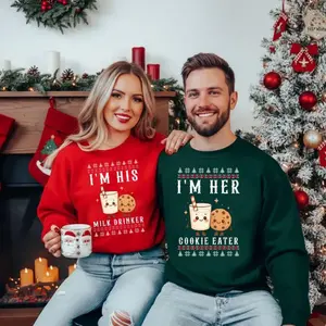Ugly Christmas Matching Couple Sweaters, Funny Holiday Couples Ugly Sweatshirt, Funny Christmas Sweatshirts for Couples, Matching Christmas Gifts