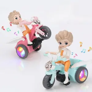 Interactive Girl Tricycle Toy for Kids with Colorful Lights, Electric Stunt & Spin Tricycle Musical Toy for Babies, Sound Toys for Kids, Perfect Gift Idea