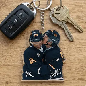 Cute Heated Rivalry Keychains, Ilya Rozanov And Shane Hollander Keychains, Heated Rivalry Gift For Fan