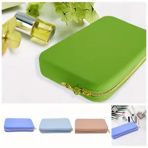 1pc Rectangle Silicone Cosmetic Storage Bag Large Capacity Travel Makeup Brush Holder Portable Cosmetic Waterproof Organizer Travel Cosmetic Bags