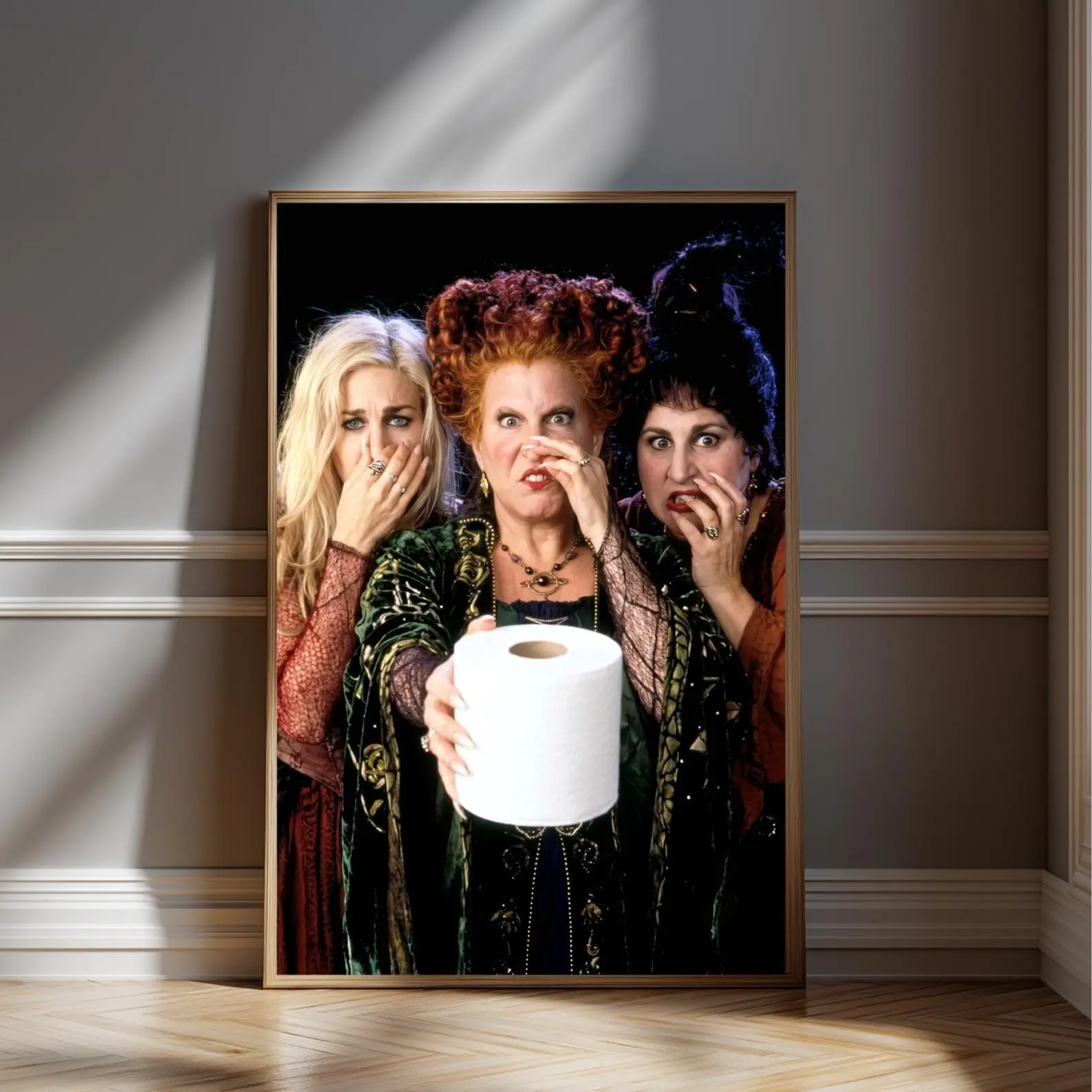 H0cus P0cus Poster Funny Wall Art Bathroom Decor Witches Poster Halloween Decor Poster Toilet UNFRAMED