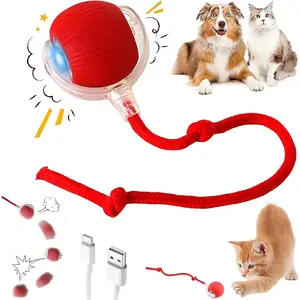 FIFLYPET*  Cat&Small dog Toy - Interactive USB Rechargeable Ball Toy on Rug , Anti-Depression Fun Gift for Cats & Dogs