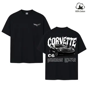[MADE IN US] Corvette C6 Sports Car Shirt, Chevrolet Performance Car Graphic Shirt, Black Muscle Car Shirt, Retro Corvette Racing Shirt for Car Enthusiasts