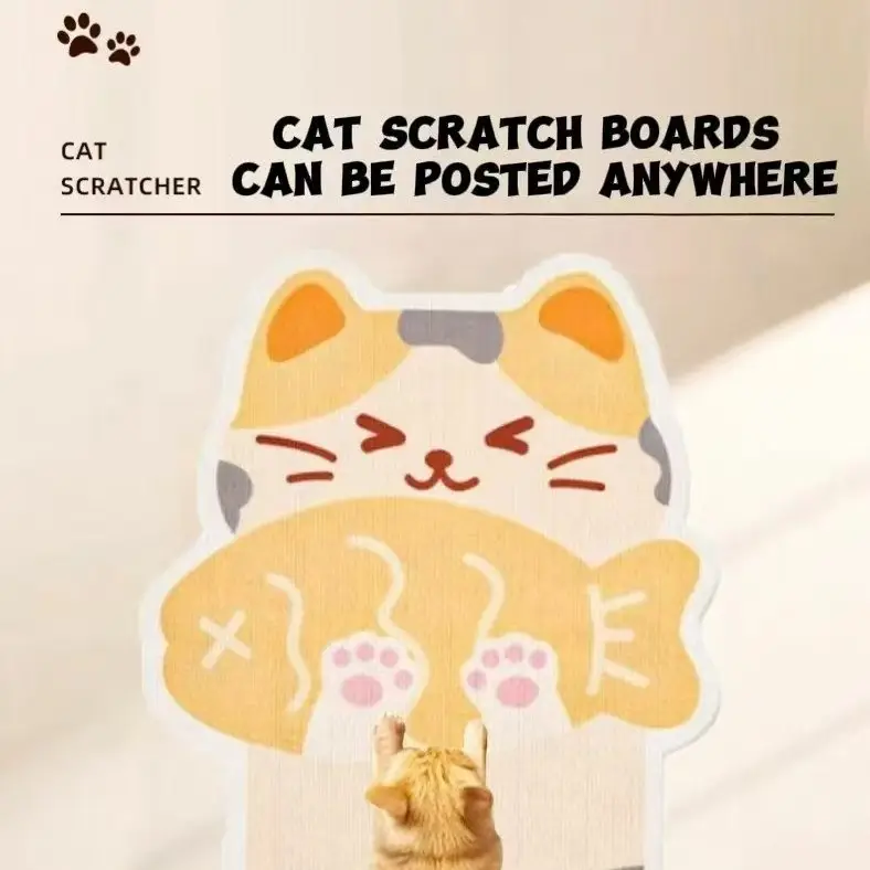 Wall mounted cat scratching board, thickened, durable, wear-resistant, and shavings resistant, protecting furniture from cat scratching and scratching