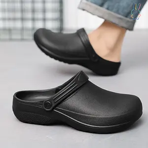 ERT-[Professional Waterproof Work Clogs] Unisex EVA Clogs, Comfortable, Durable, Non-Slip, Oil-Resistant, Waterproof, Professional Chef & Nurse Work Shoes, Casual Style, Kitchen Shoes-s
