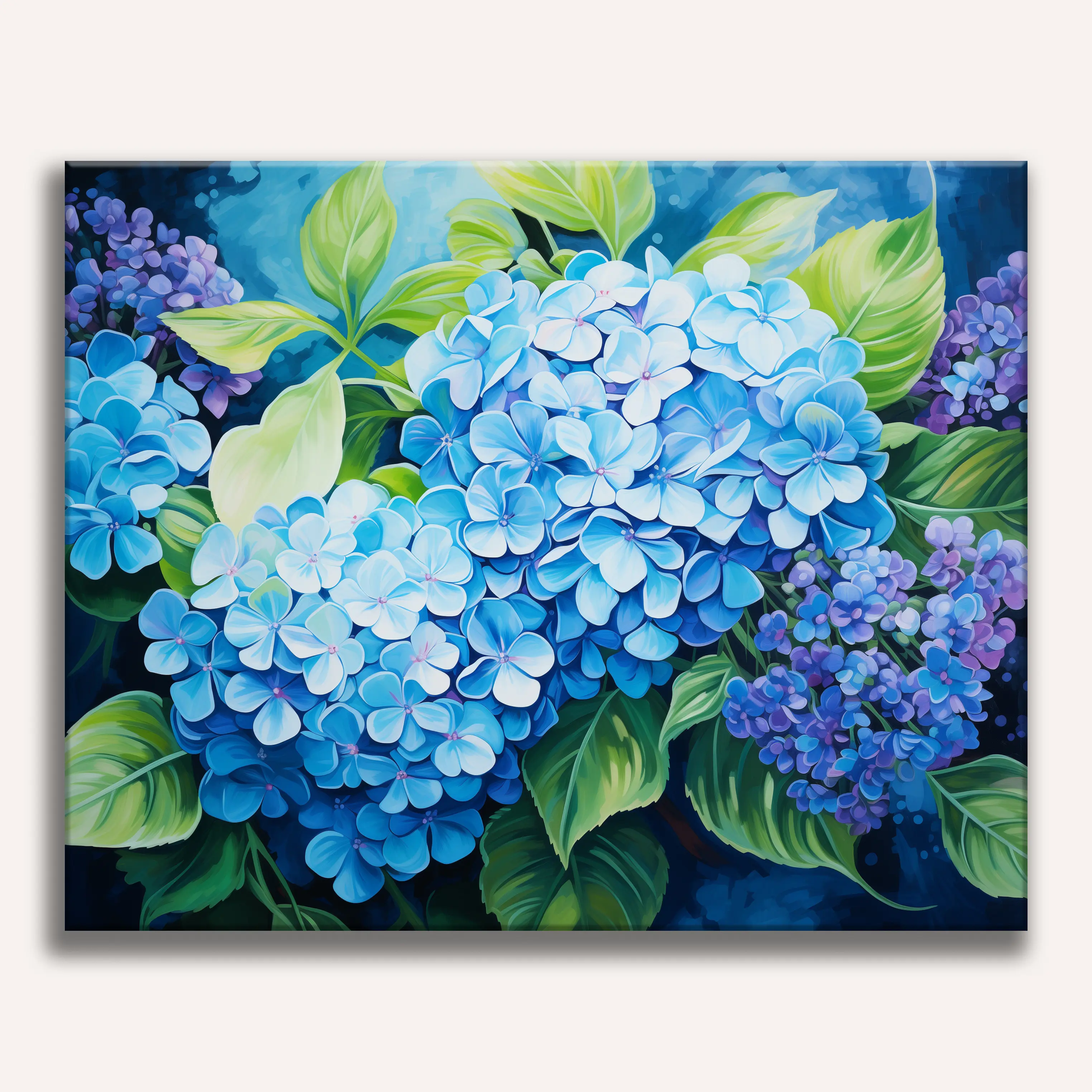 Blue Hydrangea Paint By Numbers Kit