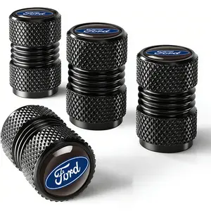 4 pieces for Ford car tire valve stems, tire valve caps, car tire caps, suitable for medium-, small-sized tires, motorcycles