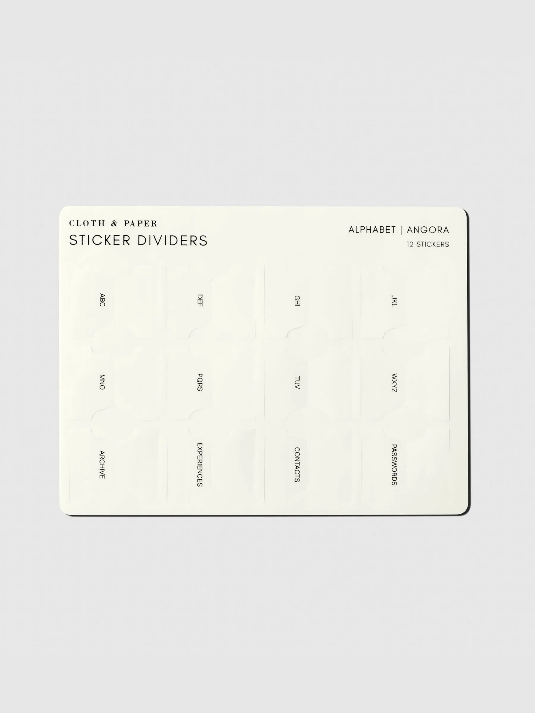 Planner Sticker Dividers