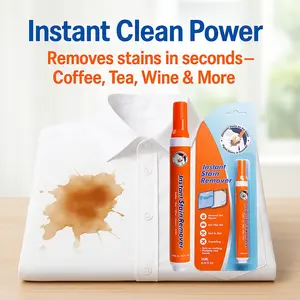 Laundry Stain Removers, 2PCS New Bleach Pen, Portable Travel Bleach Pen for Clothing Stain Removal, Clothes Stain Remover Pen Grease Stain Remover Wash Free Laundry Clean Pen