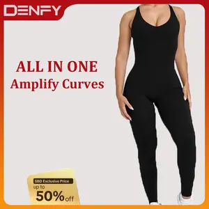 DENFY UNIFIED SCOOP BACK ALL IN ONE LONG Gymwear Women Workout Gym Sportswear Outdoor Sports Yoga