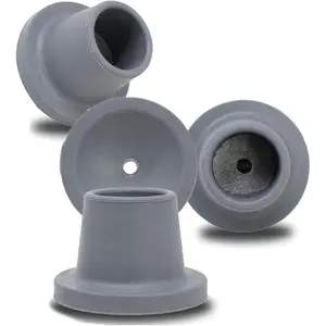 Replacement  for Shower Chair Bath Seat, shower stools and transfer bench, non-skid Shower Bench and Tub Transfer Benches Rubber Suction Cup , Metal Insert Reinforced(Pack of 4) (1" I.D, Grey)