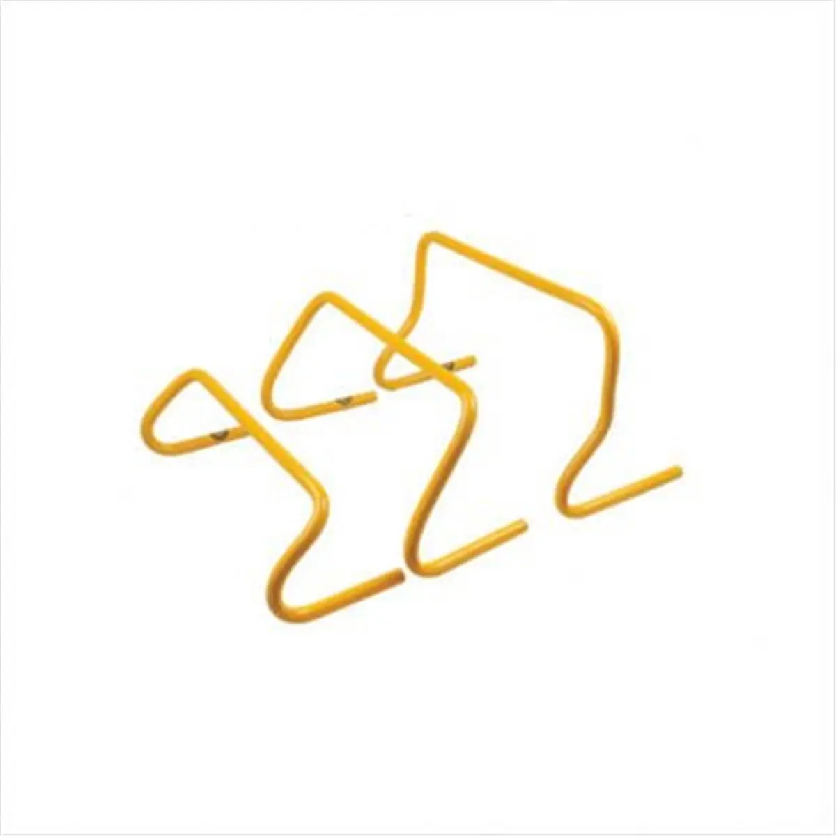 EVERRICH Mini Training Hurdles, 18-Inch Set of 6, Yellow, Lightweight and Portable for Agility and Plyometric Drills