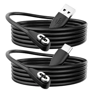 2 Pack Compatible with     Charger Cord Compatible for Aftershokz Aeropex AS800, OpenRun Pro,OpenRun,OpenRun Mini,USB Type-c to OpenComm  Conduction Headphones3.3ft