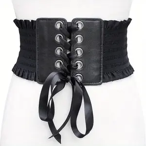 Women'S Shapewear Wide Waist Belt Cincher Corset Waist Trainer Tassel Bowknot Tie Waist Belt Ultra Wide Waist Extender Dress Shapewear Waist Belt Fit 27.56-37.4inch Waist adults gifts