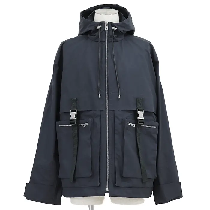 Pre-owned Loewe Calfskin Small Leather Goods Cotton Jacket
