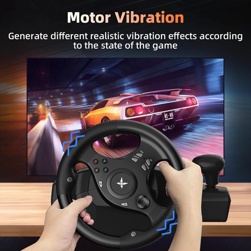 The gaming steering wheel is suitable for multiple platforms Game Console Accessories