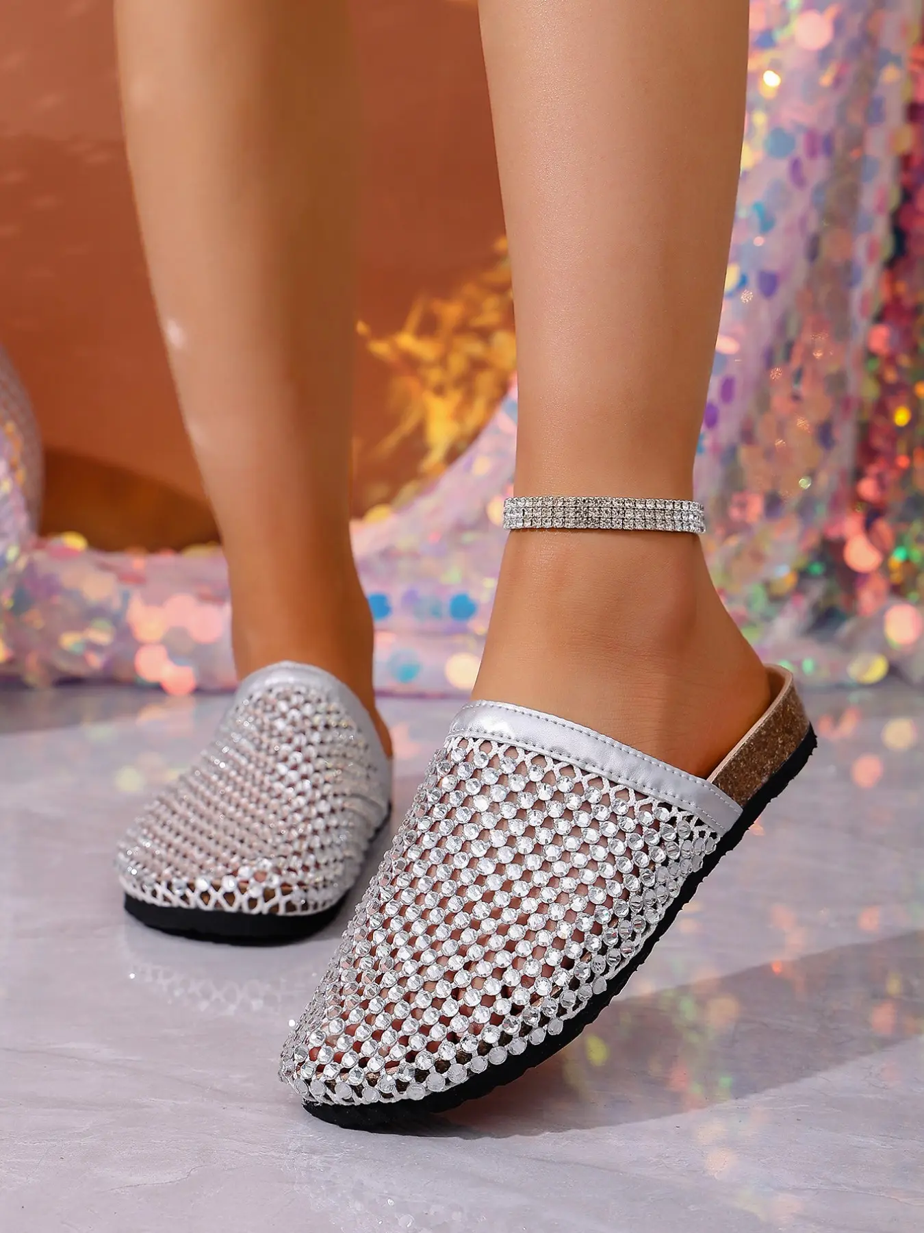 Saint Patrick's Day Plaid Sandals, Fashionable Comfort Shoes, Perfect for Casual & Holiday Celebrations, Trendy Design
