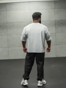 Big Logo Boxy Tee Monochrome- 2 Colorways- BA919 (Oversize-Shortened Length)