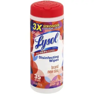 Lysol Disinfectant Wipes, Multi-Surface Antibacterial Cleaning Wipes, for Disinfecting and Cleaning, Mango and Hibiscus Scent, 35ct