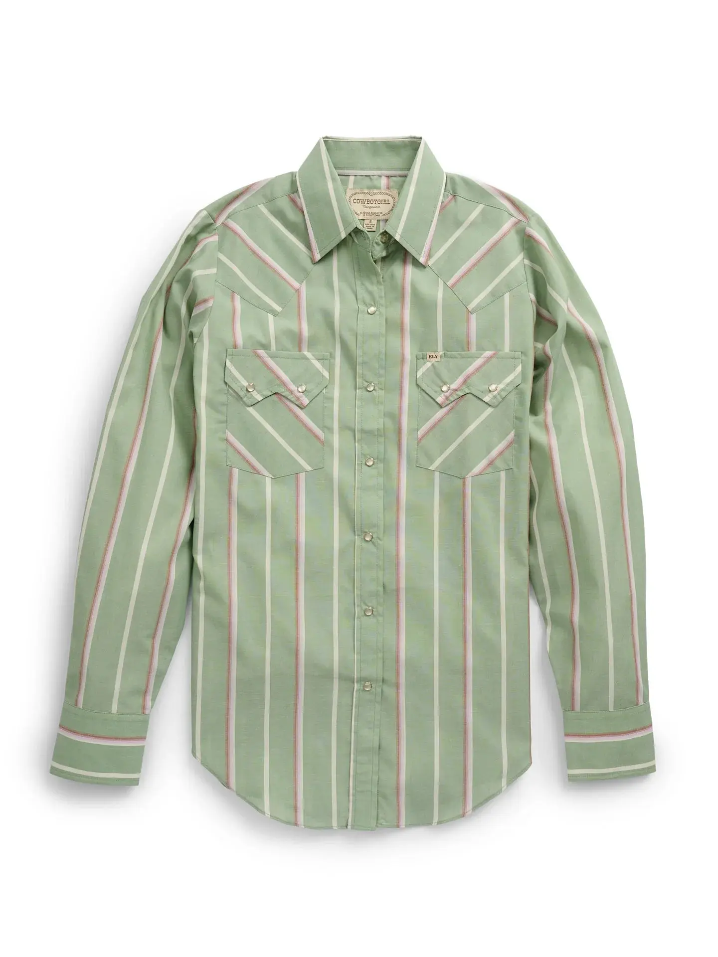 Ely Cattleman Women's Cowboygirl Sage Brush Striped Snap Shirt