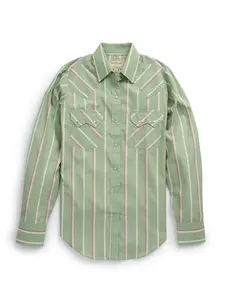 Ely Cattleman Women's Cowboygirl Sage Brush Striped Snap Shirt
