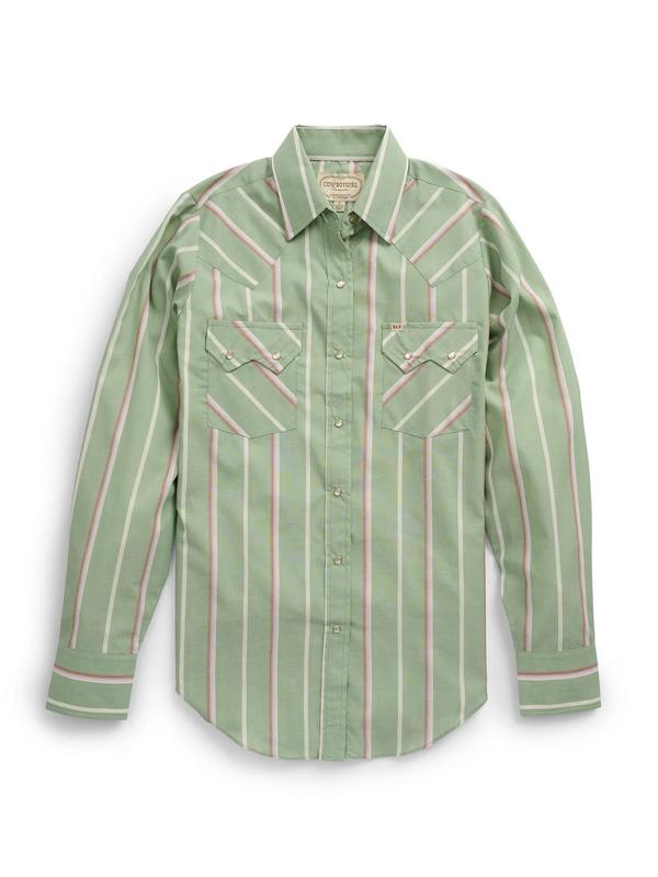 Ely Cattleman Women's Cowboygirl Sage Brush Striped Snap Shirt