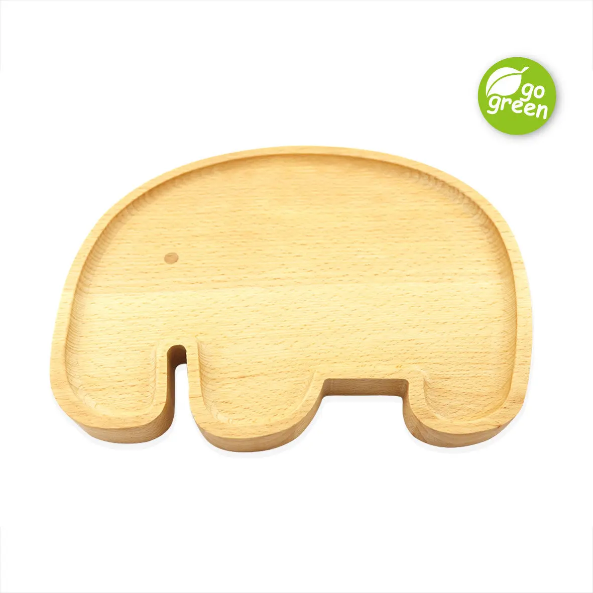 Haakaa Wooden Elephant Plate 1 pk