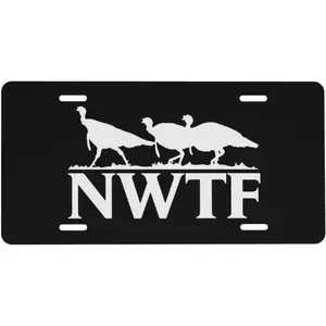 National Wild Turkey Federation Nwtf License Plate 6x12 Inches Aluminum License Plate Frames Auto Car Tag Metal License Plate Tag Logo