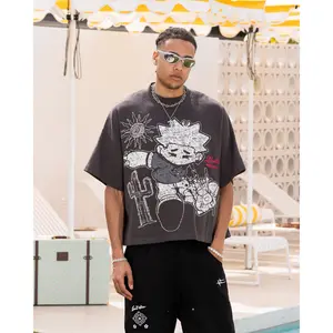 Loiter Palm Spring Box T-Shirt Charcoal