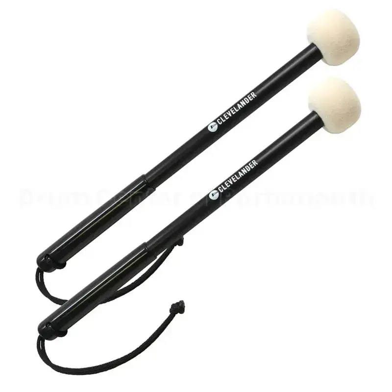Clevelander Marching Tenor Mallets, Aluminum, Felt Tips w/Straps