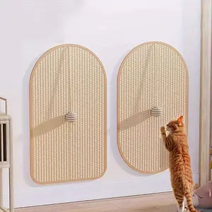 Cat Scratching Pad, 1 Count Wall Mounted Cat Scratcher, Cat Scratching Board, Pet Supplies for Indoor Cat, Cat Furniture, Cat Accessories, Scratching Posts