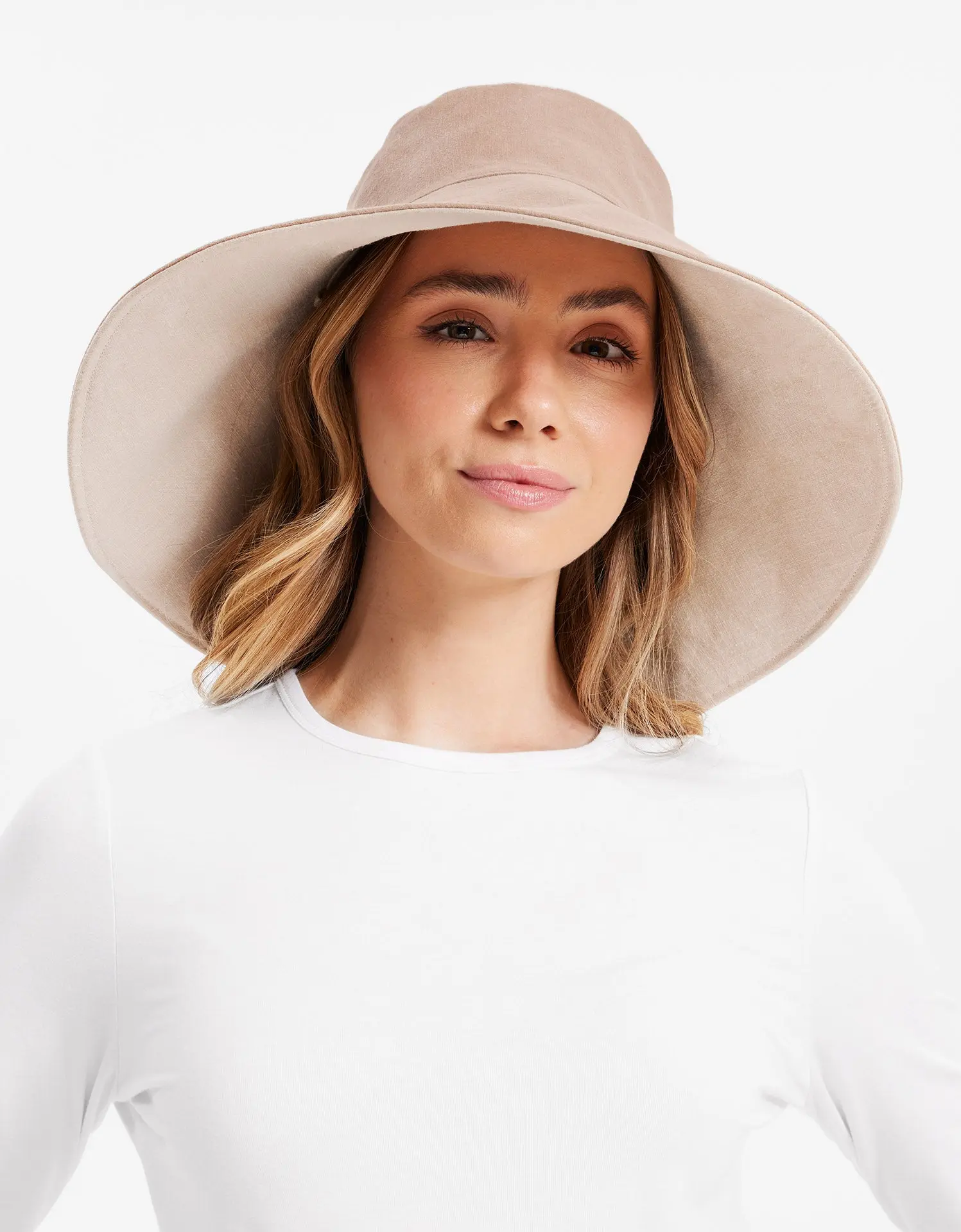 Women's Unisex Casual Outdoor Hat - 5" Front, 6" Back Wide Brim, Soft Cotton-Linen, Breathable Lightweight Sports Headwear with UPF 50+ Sun Protection, Easy Fit for Everyday Sunny Outings