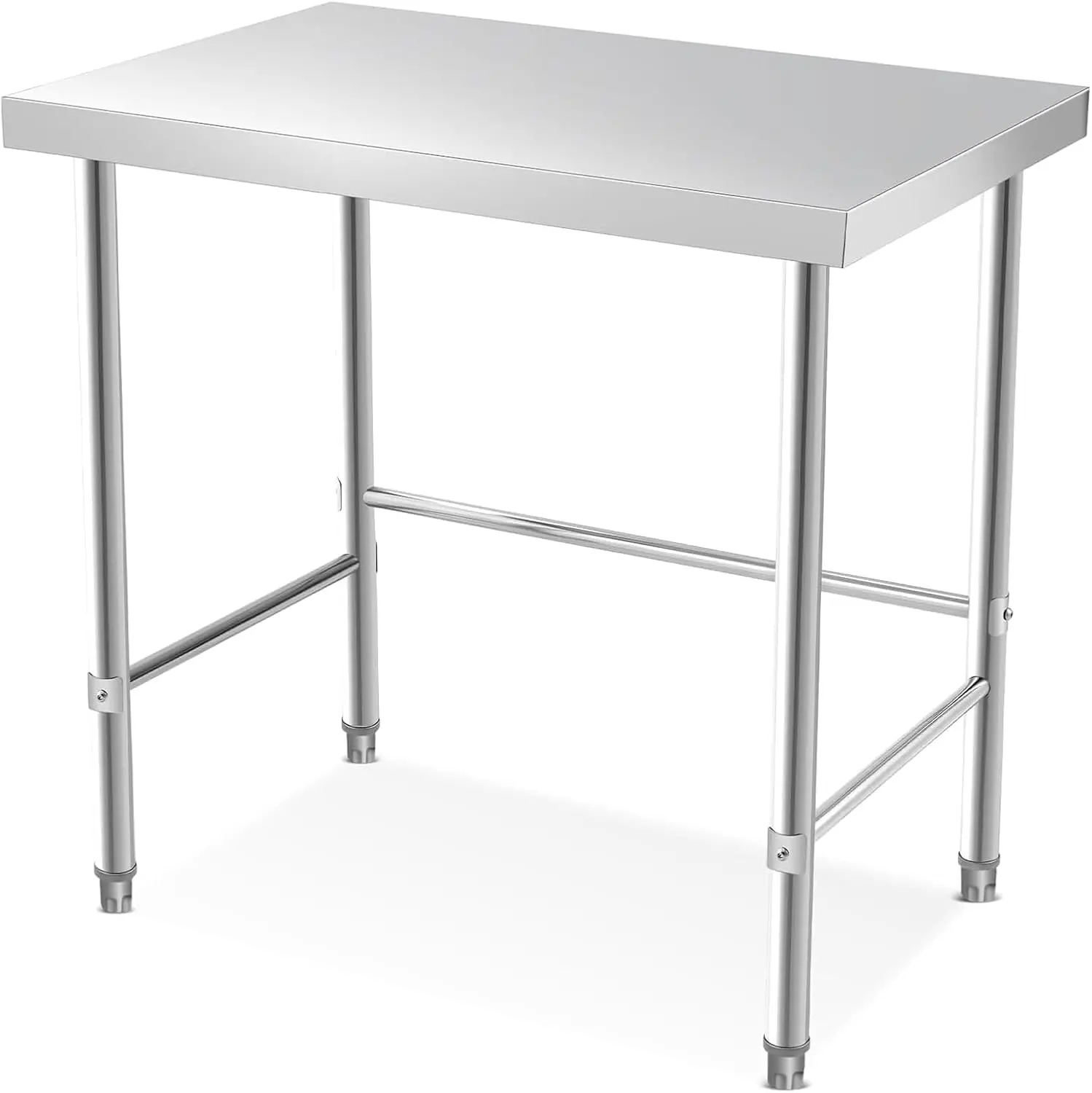 GARVEE Stainless Steel Table, 36" x 24" Heavy Duty WorkTable, Prep Table With Open Base for Commercial Kitchen, Food Prep, Garages