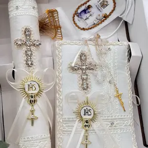 Set De vela para communion 4pcs set, first communion candles boys/ girls Decor Decoration