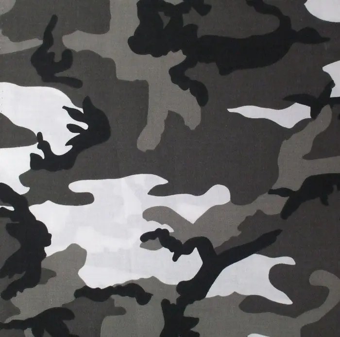 City Camouflage Jumbo Tactical Bandana - 100% Cotton, 27"x27", Multi-Use Dust Mask Fashion Accessory