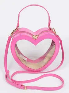 Heart Shape Transparent Novelty Purse for Women