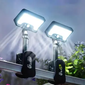 Outdoor Solar LED Lights, Super Bright Clip-On Solar Pathway Wall Light, Motion Sensor, Garden Patio Safety, 1pcs/2pcs, Solar Pathway Lamp