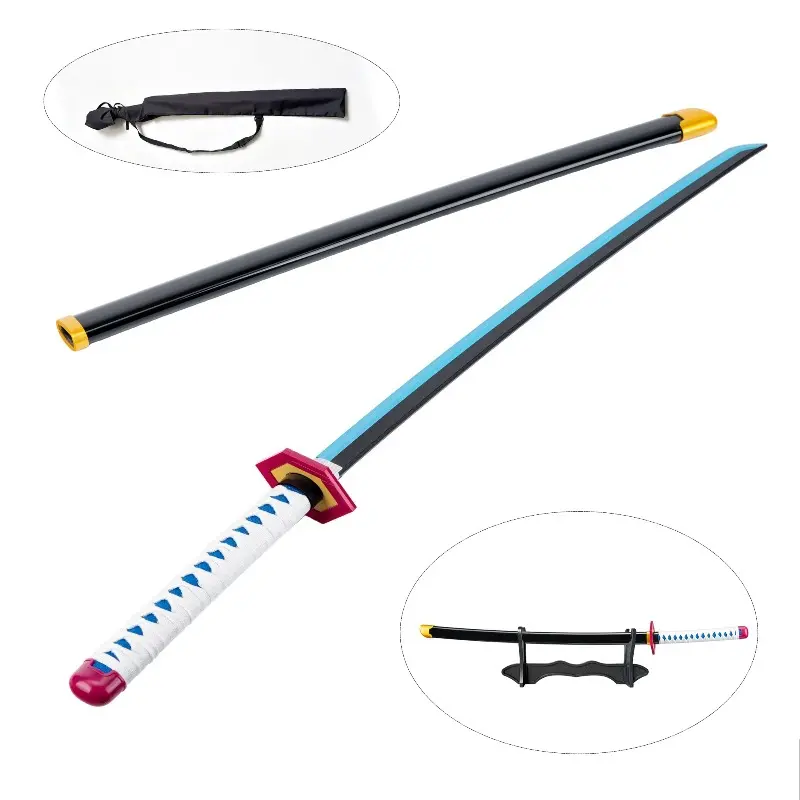 Anime Sword Katana  with Sword Hanger and Display Stand (Unsharpened), Decorative Collectible Gift Cosplay Sword  Themed Party Costume Accessory, Anime Display Model, Ideal Gift for Friends