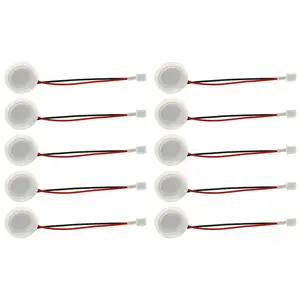 10 Pcs 20mm 1.7Mhz Ultrasonic Mist Maker Fogger Ceramics Discs with Wire and Sealing Ring Humidifier Accessories