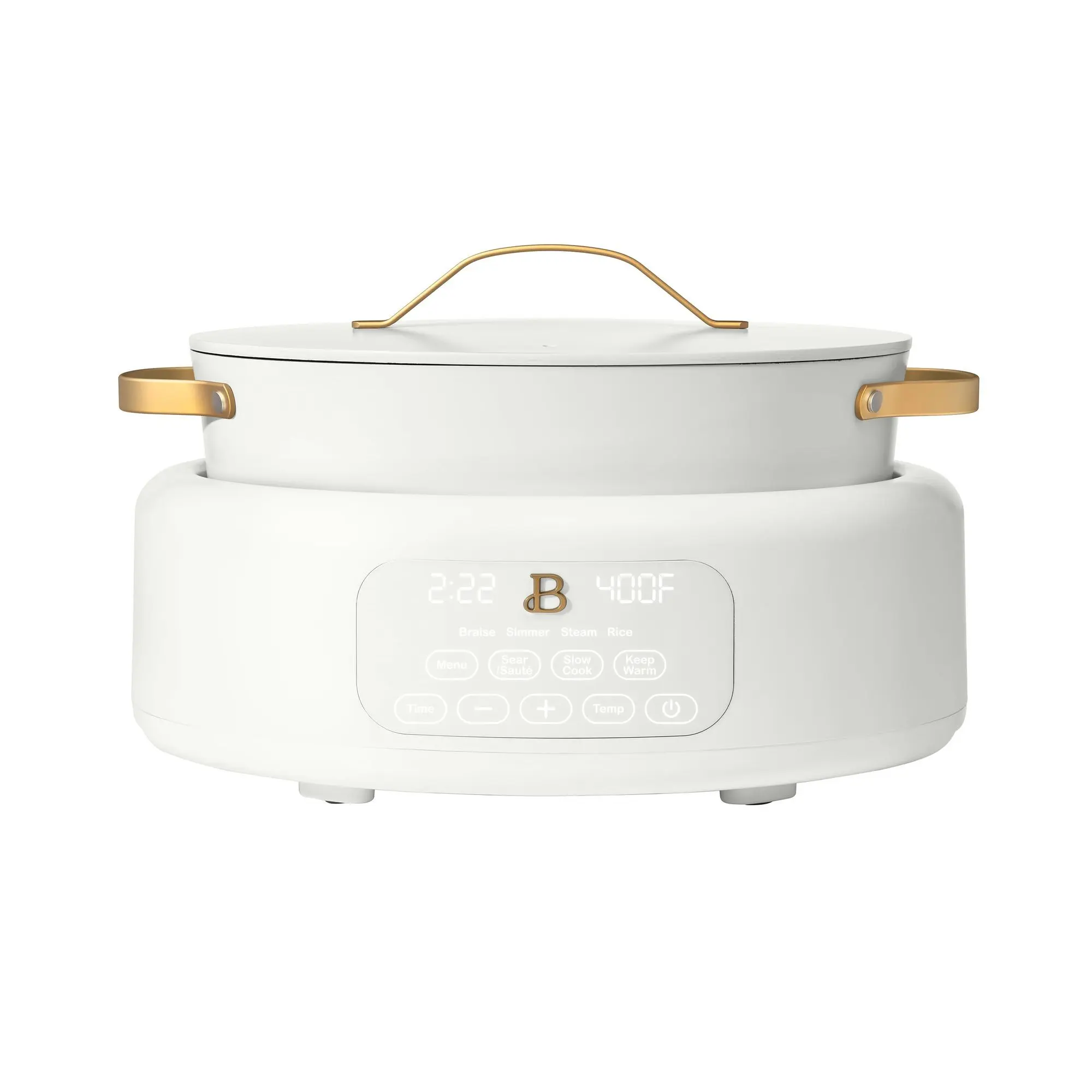 Beautiful 10 in 1, 6 Qt Electric Multi-Cooker, Black Sesame by Drew Barrymore Beautiful 10 in 1, 6 Qt Electric Multi-Cooker, Black Sesame by Drew Barrymore